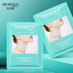 МАСКА-ЛИФТИНГ ДЛЯ ШЕИ С ГИАЛУРОНОВОЙ КИСЛОТОЙ И ПРОТЕИНАМИ ШЕЛКА BIOAQUA NECK MASK, 25 г