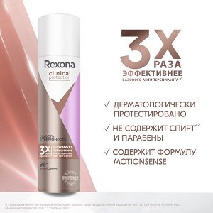 Rexona Clinical Protection антиперспирант-спрей женский Сухость и Уверенность, защита 96 часов, 150 мл