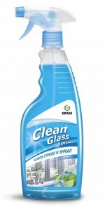 Очиститель стекол Grass &quot;Clean Glass&quot; блеск стекол и зеркал (голубая лагуна), 600мл