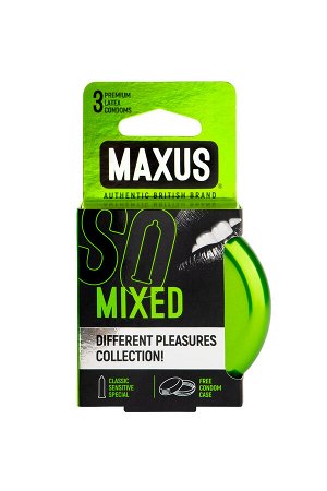 Презервативы Maxus, набор, латекс, железный кейс, 18 см, 5,3 см, 3 шт.
