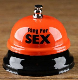 Звонок настольный "Ring for a sex", 7.5х7.5х6.5 см, микс