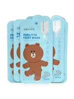 Тканевая маска для ног парафиновая MEDIHEAL PARAFIN FOOT MASK &quot;Line Friends&quot; (носочки 1пара), шт