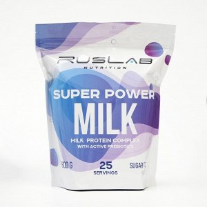 Протеин RusLabNutrition Super Power Milk Ванильное мороженое, спортивное питание, 800 г
