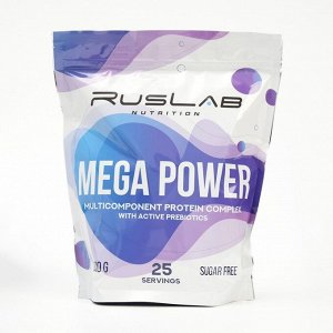 Протеин RusLabNutrition Mega Power Ванильное мороженое, спортивное питание, 800 г