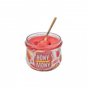 Кремовый мед Hony Mony, с клубникой и ревенем, 250 г