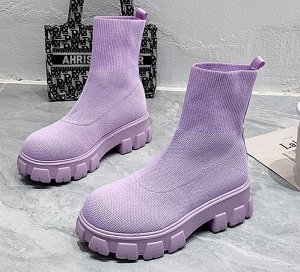 Ботинки осенние, фиолетовый