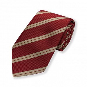 Жаккардовый галстук для парней, цвет красный + бежевый