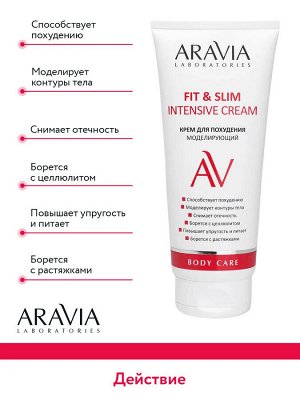 Крем для похудения моделирующий Fit & Slim Intensive Cream, 200 мл