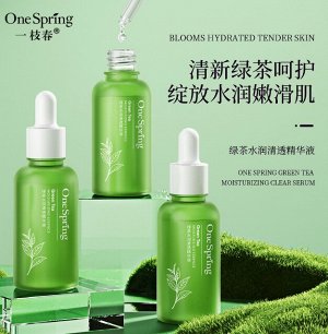 Увлажняющая сыворотка для лица с зеленым чаем One Spring Green Tea Moisturizing Clear Serum, 30 мл