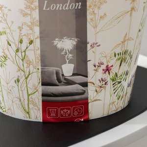 Кашпо со вставкой London Deco, 5 л, d=23 см, h=20,8 см, цвет белый