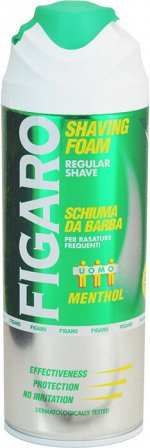 Пена для бритья Figaro с ментолом, муж., 400 мл