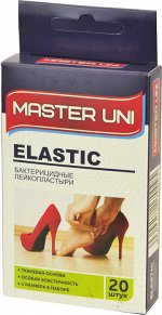 Лейкопластырь бактерицидный на тканевой основе Master Uni Elastic, 20 шт