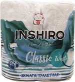 Бумага туалетная Inshiro белая двухслойная 4 рулона