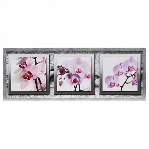 Картина "Орхидеи" 42х107 см