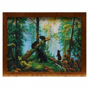 Гобеленовая картина "В сосновом бору" 44х34 см