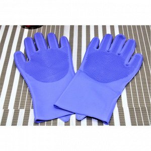Латексные перчатки для мытья посуды с щетиной, 30*13*3 см, YC-0010