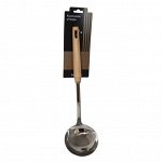 Половник 32см, нержавеющая сталь/дерево, JBL-24