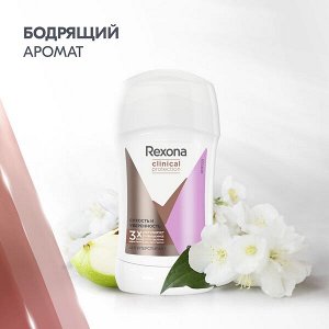 NEW ! Rexona Clinical Protection антиперспирант-стик женский Сухость и Уверенность, защита 96 часов, 40 мл