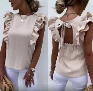 Блузка 🦋Ткань лайт
В современном женском гардеробе многочисленные топы, блузоны, туники, рубашки и блузы, как правило, выступают в роли основных предметов, уверенно обгоняя по популярности платья