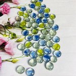 Стеклянные камушки для дизайна d17-19 &quot;Камень-Кристальный цветок&quot; 300гр