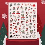 Наклейки для ногтей «Merry Christmas»