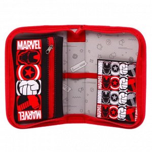 Пенал 1 секция откидной карман и космет 140*210 ткань Мстители "Marvel"