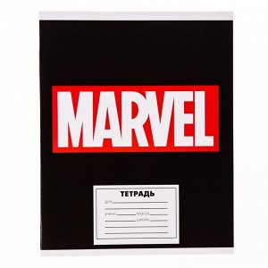 Тетрадь 24 листа, клетка, "Marvel", 4 вида МИКС, Мстители