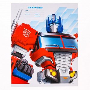 Hasbro Тетрадь 24 листа, клетка, &quot;Трансформеры&quot; 4 вида МИКС, Tansformers