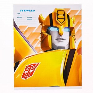 Hasbro Тетрадь 24 листа, клетка, &quot;Трансформеры&quot; 4 вида МИКС, Tansformers