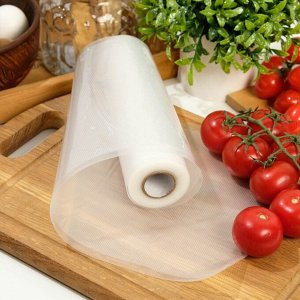 Пакеты для вакууматора, рифленые, в рулоне, 20x500 см