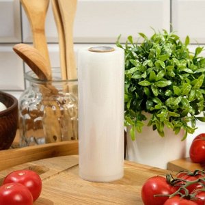 Пакеты для вакууматора, рифленые, в рулоне, 15x500 см