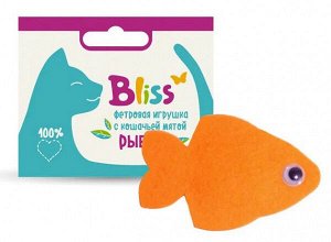 Игрушка для кошек Рыбка с кошачьей мятой Bliss