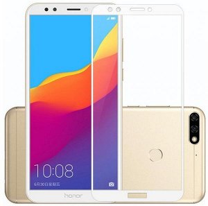 Защитное стекло Solomon для  Huawei Honor 7A Pro/Y6 (2018)/7C/Y6 Prime (2018) Full Glue (White)