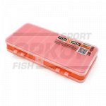 Коробка рыболовная Top Box для приманок двухсторон разм 18х8х2,5 см оранж