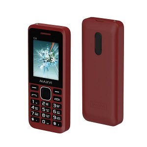 Телефон сотовый Maxvi C20 Wine red