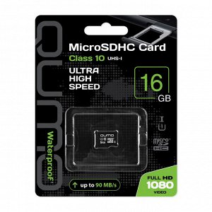 Карта памяти micro-SD QUMO 16GB сlass 10
