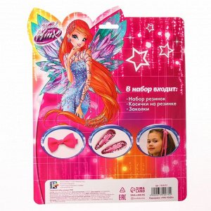 Подарочный набор аксессуаров для волос, розовый "Блум", WINX