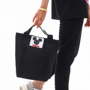 Сумка шоппер текстильная "Микки Маус", 36,5*34*7, черная