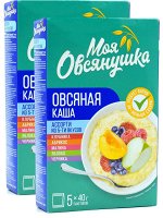 Моя овсянушка каша б/п ассорти(ябл,черника,малина,клуб,абрикос) 5*40гр. 1/6 №546