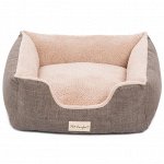 Лежанка Pet Comfort для кошек и собак мелких пород, Echo Varro 09, размер S 50х60 см, коричневый