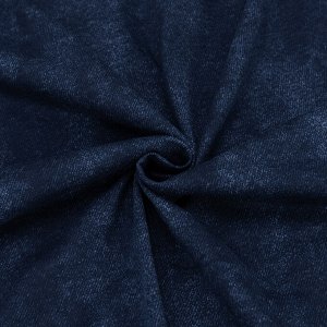 Ткань на отрез кулирка R2009-V2 Джинс цвет синий