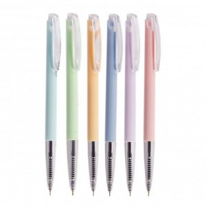 Ручка шариковая автоматическая, на масляной основе Alingar, "Pastel", 0,7 мм, синяя, игольчатый наконечник, круглый, матовый пластик/ корпус (120 шт.)