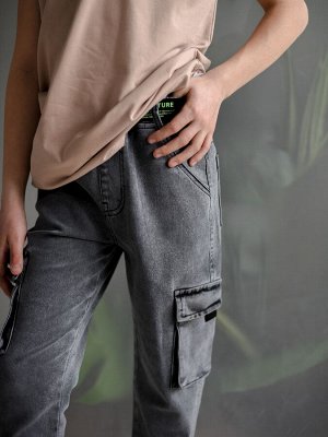 Брюки джинсовые с ремнем для мальчика (Размер пишите в комментариях, где нет выбора )