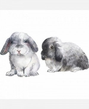 Наклейка интерьерная "Кролики" 9046472