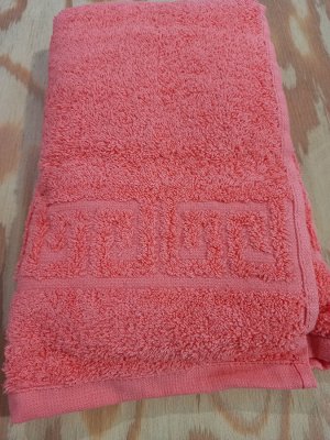 Махровое полотенце 50*90 см хлопок цвет Коралл