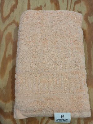 Махровое полотенце 50*90 см хлопок цвет Персик