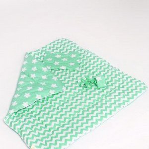 Конверт-одеяло "Звездопад" (зеленый)
