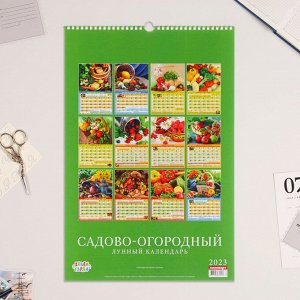 Календарь перекидной на ригеле "Садово-огородный лунный календарь" 2023 год, 320х480 мм