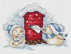 Набор для вышивания крестиком на канве от торговой марки «Жар-Птица» М-678 «Письмо Деду Морозу».
