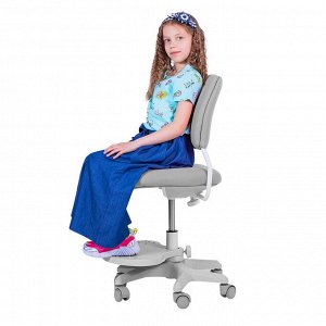 Детское кресло Anatomica Liberta с подставкой под ноги серый